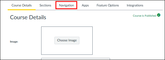 ICON Navigation Tab
